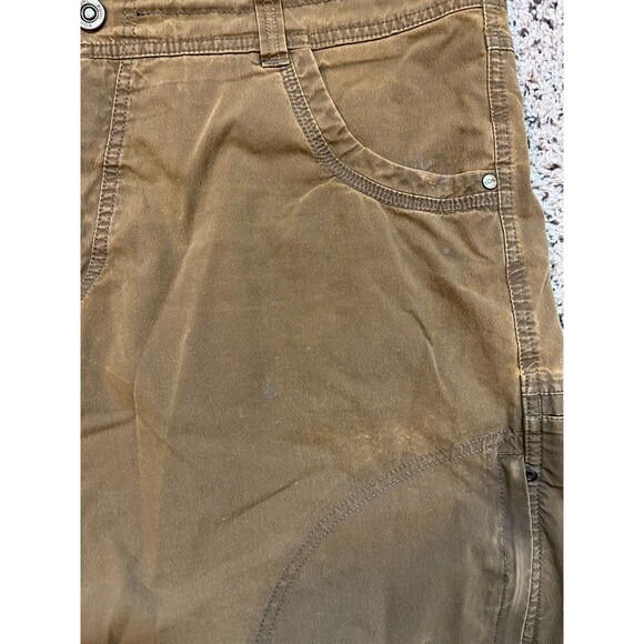 Kuhl Shorts Mens 38 Brown Distressed Vintage Style Outdoor Trail Hiking 5125 - Picture 3 of 14